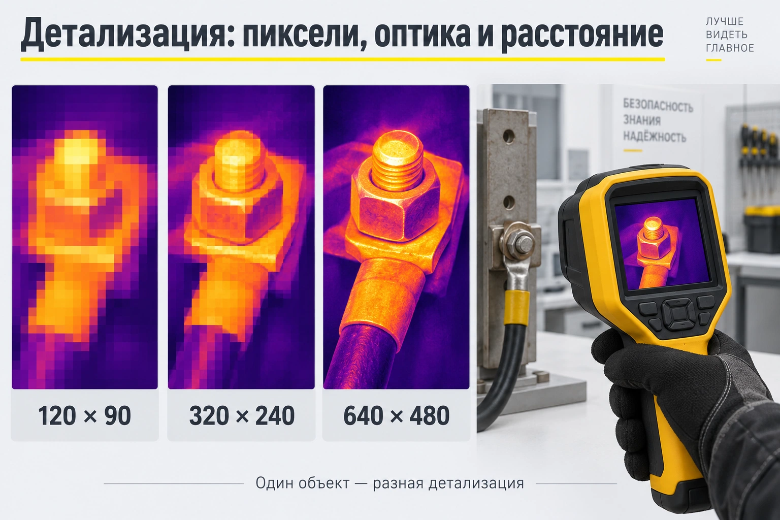 Разная детализация одного контакта при разном числе пикселей