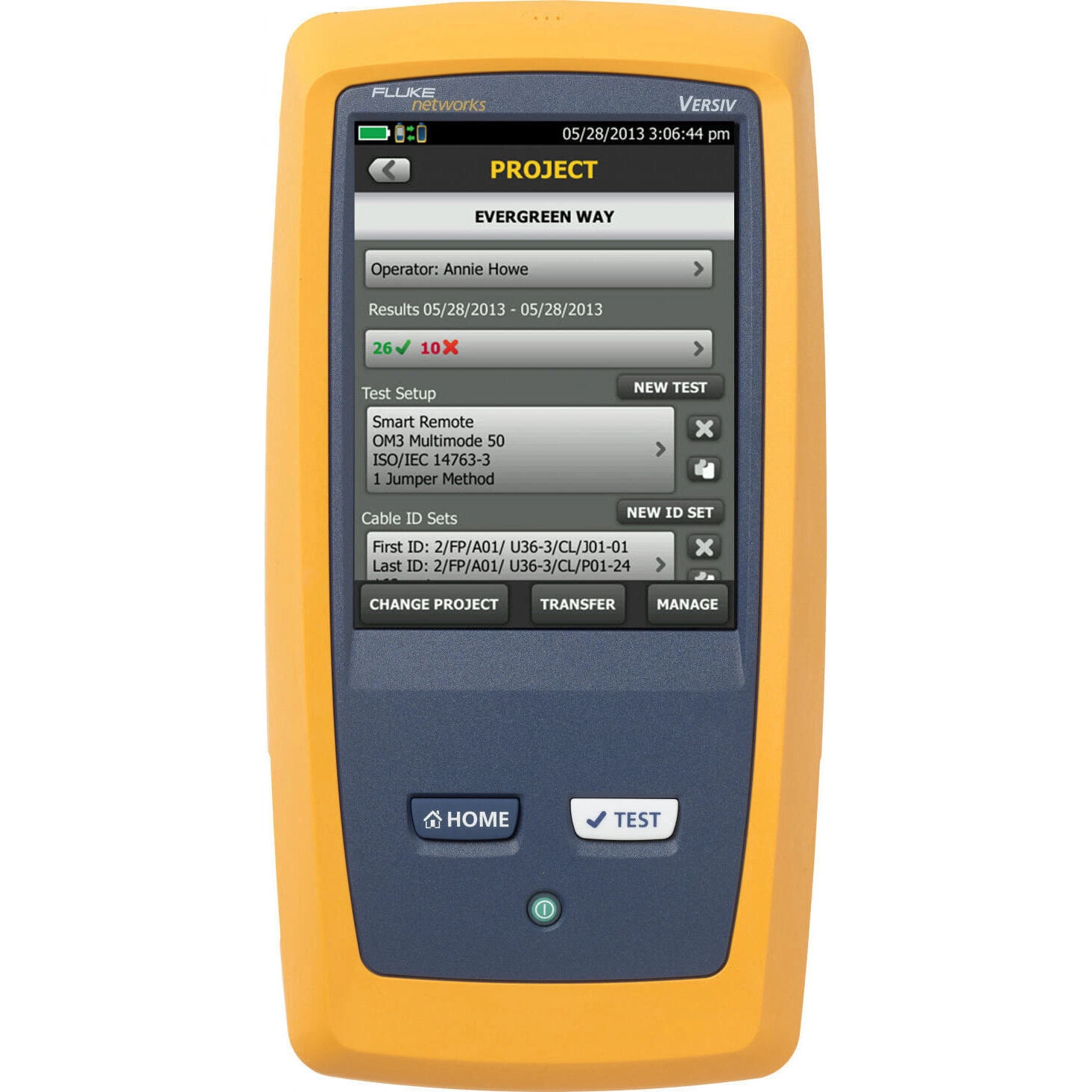 Основной блок кабельного анализатора FLUKE VERSIV2-M INTL