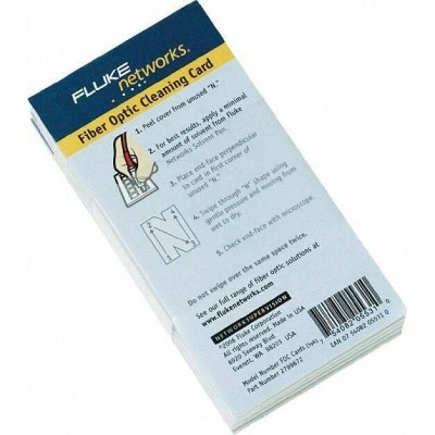 Средство очистки оптоволоконных разъемов FLUKE NFC-CARDS-5PK Средство очистки оптоволоконных разъемов FLUKE NFC-CARDS-5PK