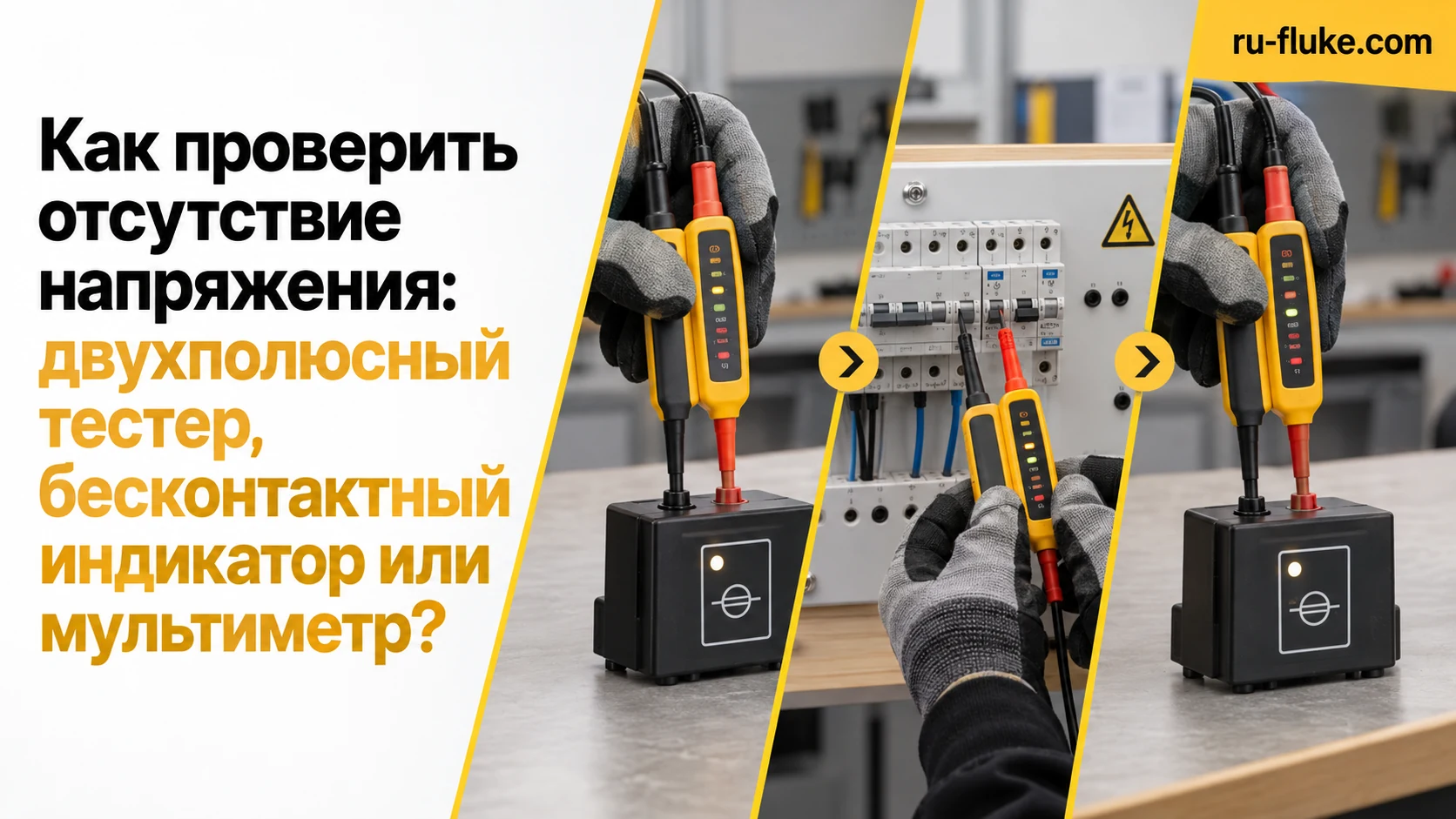 Выбор прибора для проверки отсутствия напряжения