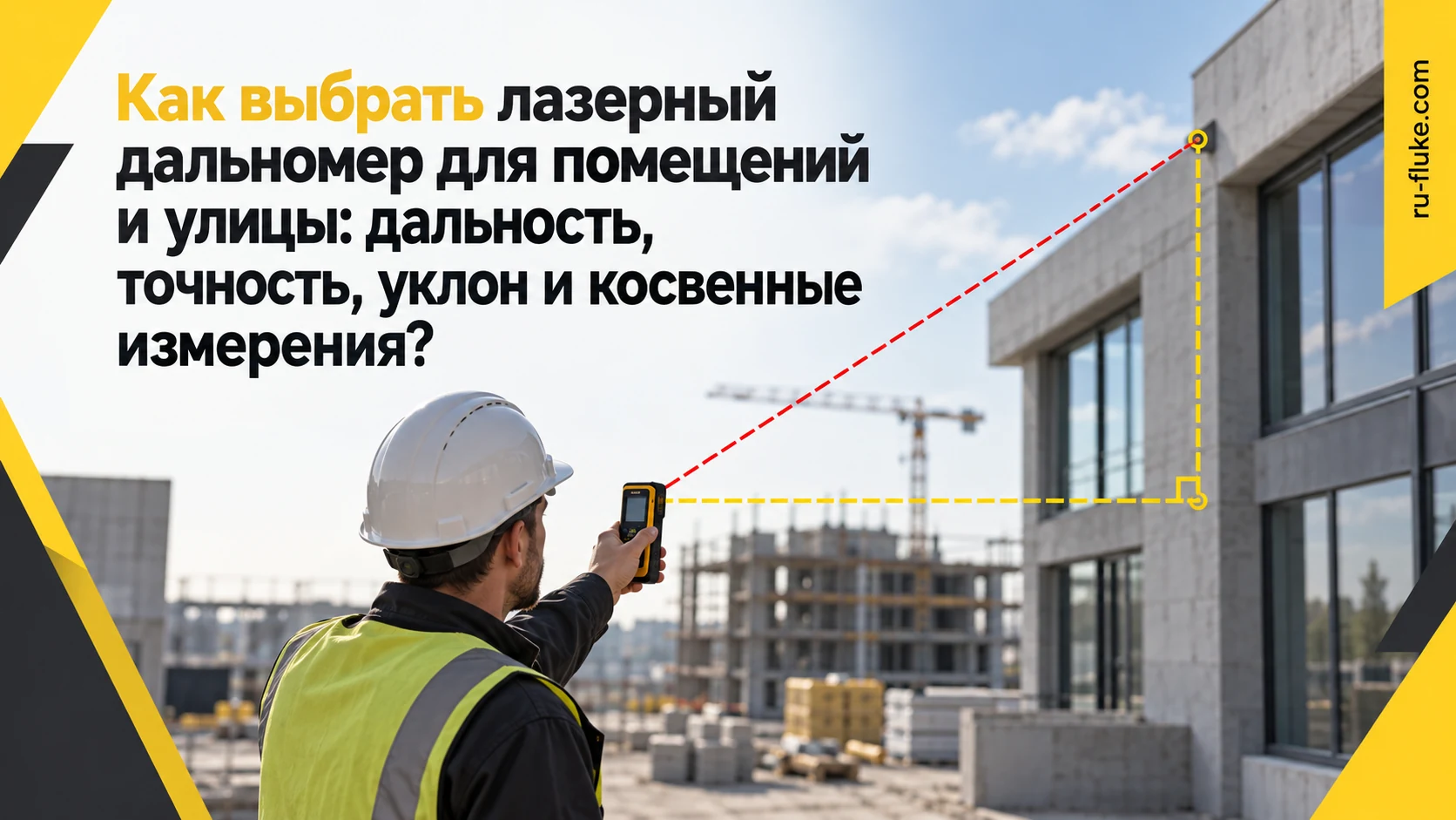 Как выбрать лазерный дальномер Fluke для помещений и улицы