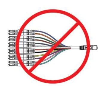  Разъем MPO в MultiFiber Pro исключает возможность использования шнуров разветвления
